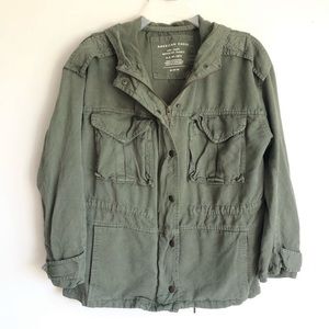 American Eagle Army Utility Jacket Green Mens SZ Medium